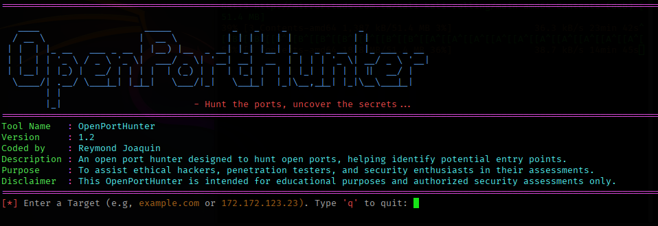 OpenPortHunter Screenshot